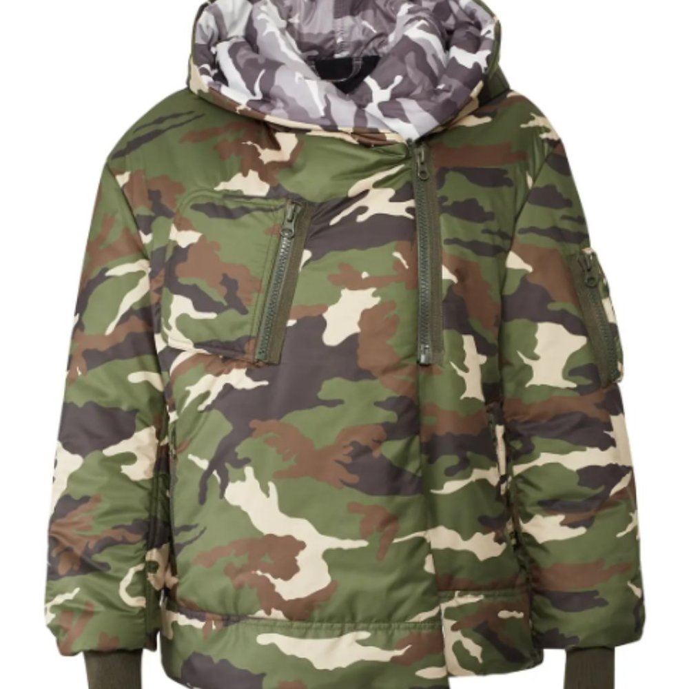 BACON ITALY GOOSE DOWN CAMO JACKET COAT S